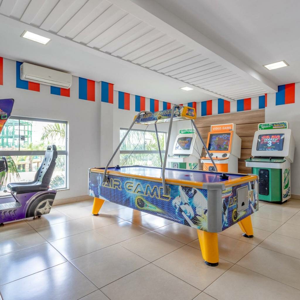Sala de jogos do hotel.
