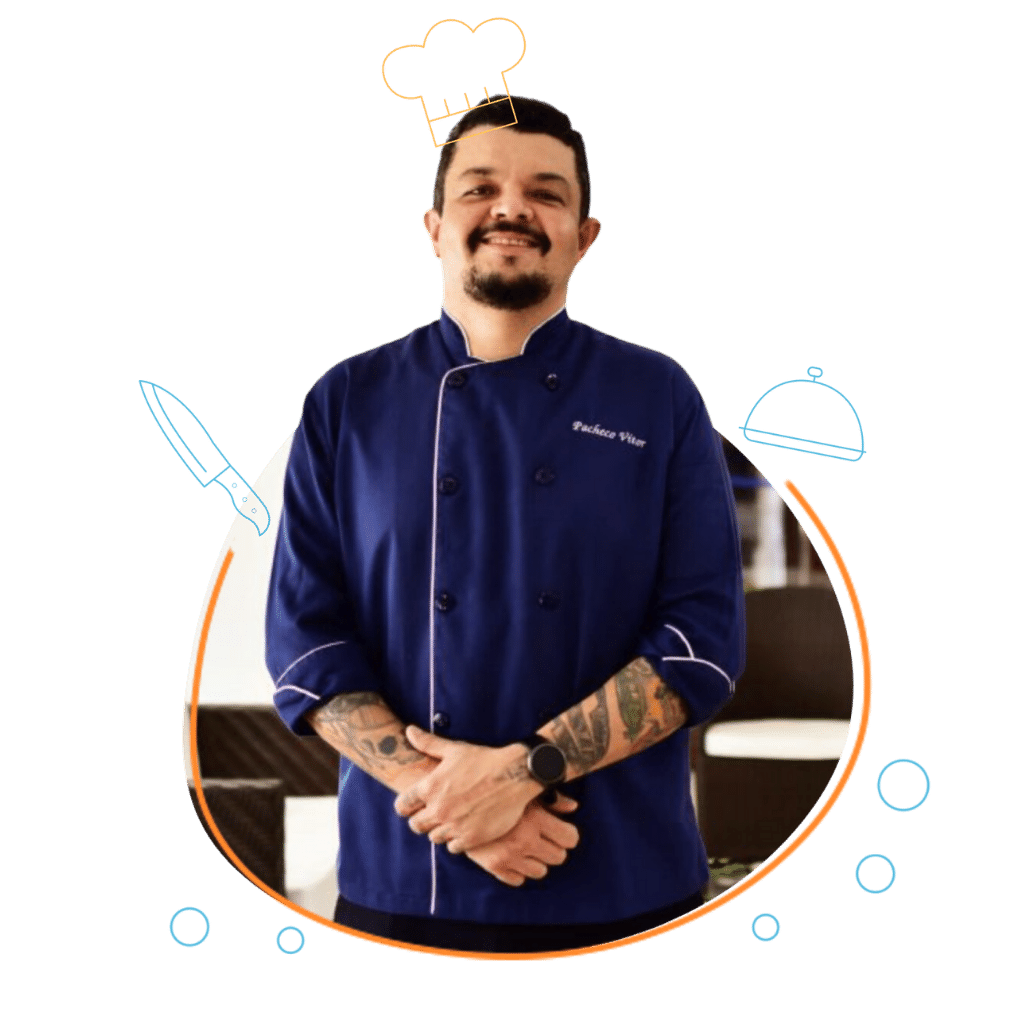 Chef Vitor Pacheco do hotel Whyndam em Olímpia.