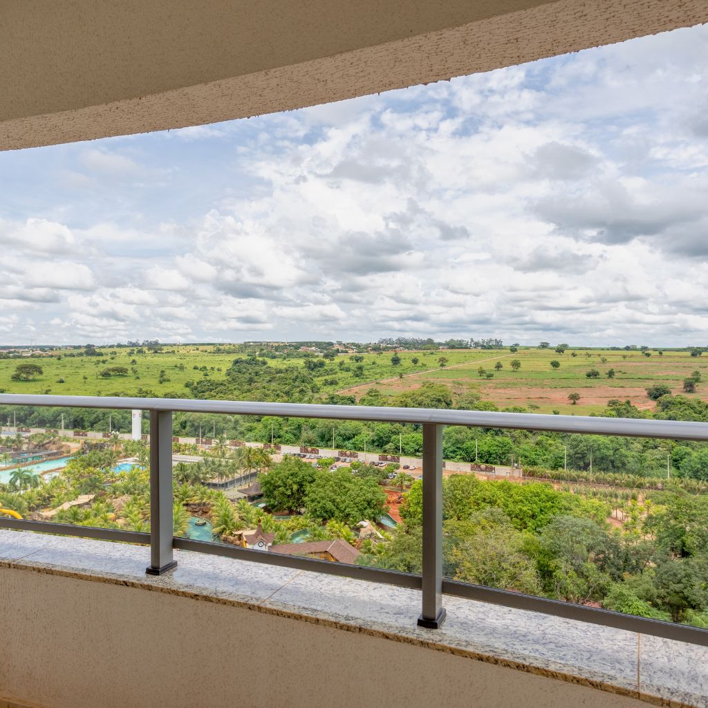 Vista parque suíte Super Luxo Thermas - Vista piscina ou parque.